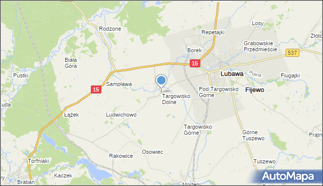 mapa Targowisko Dolne, Targowisko Dolne na mapie Targeo